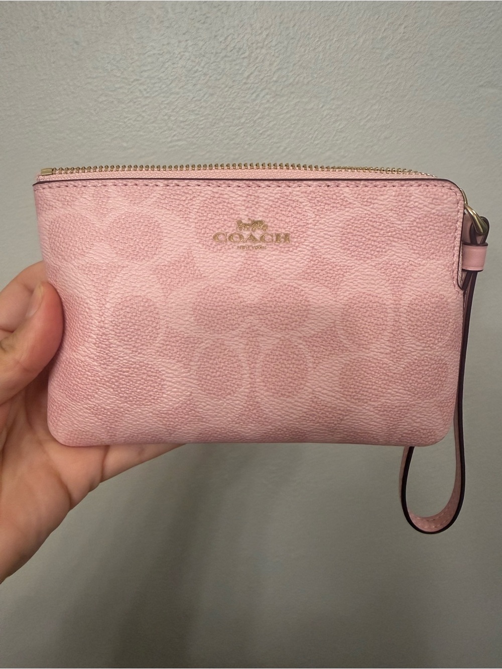Coach Powder Pink Wristlet 2025 Edition
